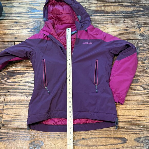 Patagonia Winter Sun Hoody Jacket Primaloft Quilt-lined Womens Size Small Plum - Picture 6 of 12